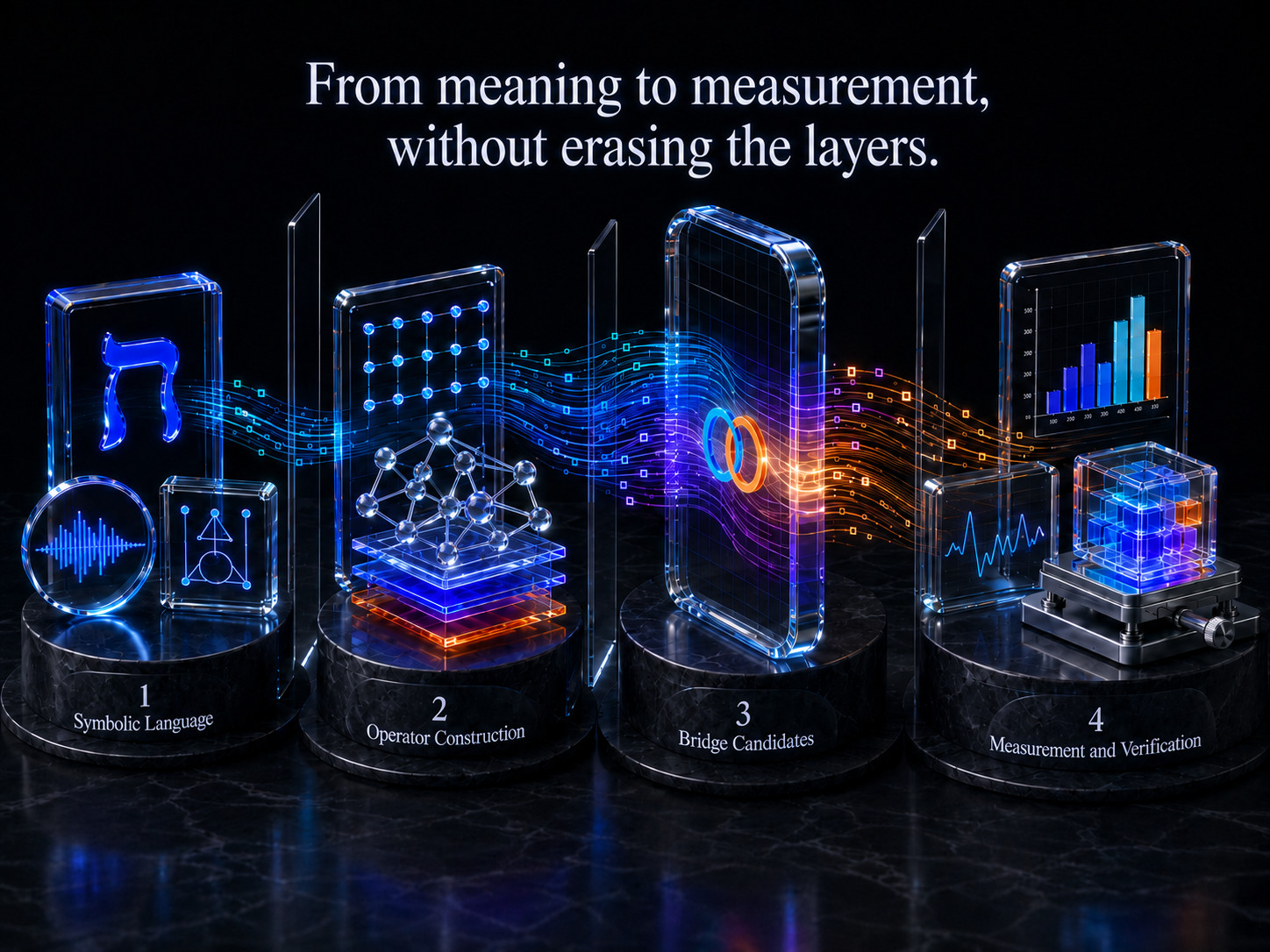 Visual map from meaning to measurement